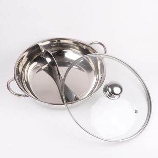 Nồi Lẩu 2 Ngăn Inox