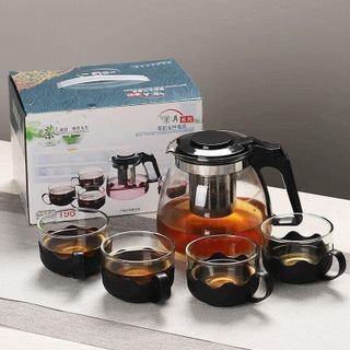 Bộ Ấm Pha Trà Thuỷ Tinh