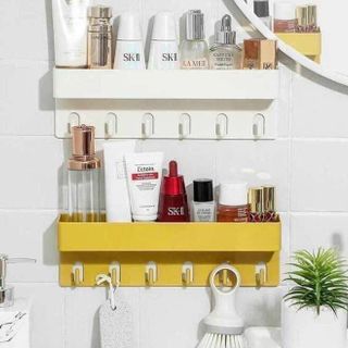 Kệ Đựng Gia Vị Dán Tường Có Móc Treo