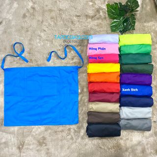 Tạp dề ngắn màu xanh đen phục vụ Nam Nữ
