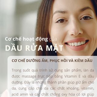 Dầu dưỡng tẩy trang và rửa mặt 3in1