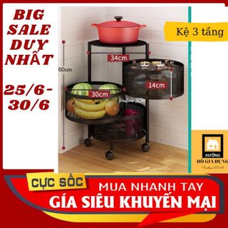 Kệ nhà bếp đa năng nhà bếp 3 tầng
