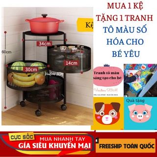 Kệ nhà bếp đa năng nhà bếp 3 tầng
