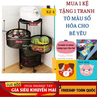 Kệ nhà bếp đa năng nhà bếp 3 tầng