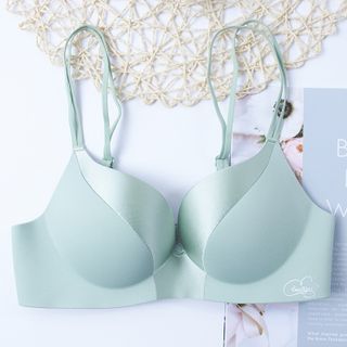 Áo Lót Su Không Gọng, Phối Lụa Gấm Đệm Mỏng Nâng Đẩy Ngực Cao Cấp Siêu Hót _ AL05