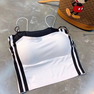 Áo Bra Nữ 2 Dây Mảnh Su Đúc Mát Lạnh Kẻ Sọc Thoáng Mát Dáng Thể Thao Năng Động _ TSDL27
