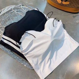 Áo Bra Nữ 2 Dây Mảnh Su Đúc Mát Lạnh Kẻ Sọc Thoáng Mát Dáng Thể Thao Năng Động _ TSDL27