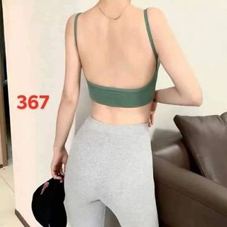 Áo lót bra nữ gân len tăm hở lưng chữ U quyến rũ năng động trẻ trung _ AL02