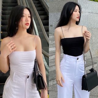 Áo Bra Nữ, Áo 2 Dây Cotton Sợi Bun không Đệm Ngực Thời Trang Gía Tốt Dáng Gọn _ AL07