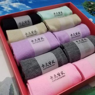 Tất Nữ / Vớ Nữ Cổ Ngắn Màu Trơn Thoáng Khí Chống Hôi Chân Nhật KAFFDARE ( ) - Hộp 10 đôi