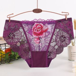 Quần Lót Ren Hoa Hồng 3D Kháng khuẩn cao cấp nhật bản Siêu Đẹp