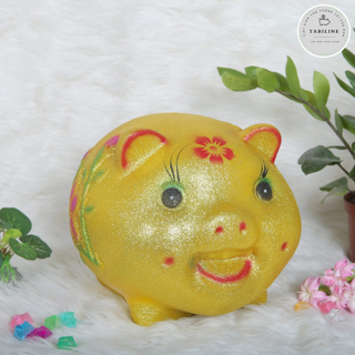 Lợn đất tiết kiệm đựng tiền size TO VIP KIM TUYẾN VÀNG cute đẹp giá rẻ TABILINE LD13