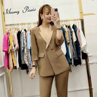 bộ vest công sở áo phối rất trẻ trung giá sỉ