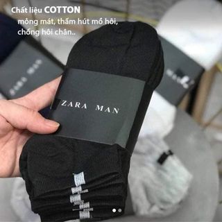 Tất Vớ Nam nữ zaza thấm hút mồ hôi khử mùi - đóng gói lố 10 đôi/ màu