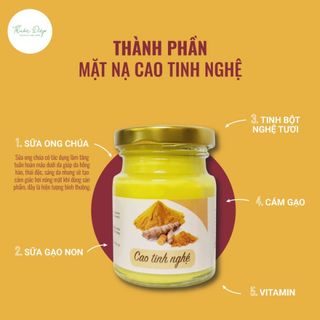 CAO TINH NGHỆ handmade [100% thiên nhiên] Mặt nạ sáng da, mờ thâm, giảm mụn 5.0