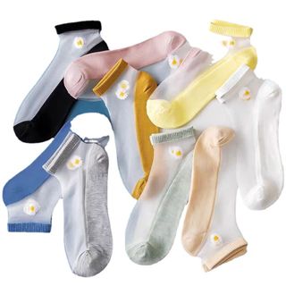 Đôi Tất Lưới Hoa Cúc siêu dai cực xinh - Túi đóng 10 đôi nhiều màu