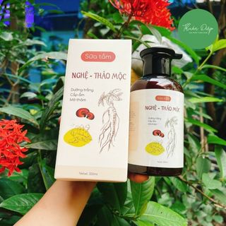 Sữa tắm trắng da nghệ thảo mộc dưỡng da thiên nhiên handmade Thuần Diệp [350ml].