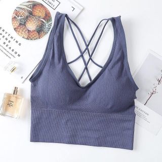 Áo Bra Nữ Dây Chéo Lưng Có Đệm Nâng Đây Ngực Rất Đẹp dáng Droptop