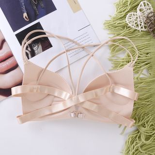 Áo bralette Su Đúc, Bra Cài Trước, Áo lót ngực cài trước Bàn Tay Nâng Ngực Tạo Khe Dây Đan Chéo sexy