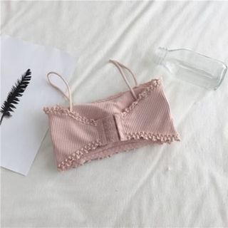 Áo Bra Len Tăm - Áo Lót 2 Dây Cao Cấp Đệm Ngực Nâng Vòng 1 có Móc Cài Sau Dây Điều Chỉnh Hàng Thái Siêu Hót _ AL08