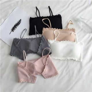Áo Bra Len Tăm - Áo Lót 2 Dây Cao Cấp Đệm Ngực Nâng Vòng 1 có Móc Cài Sau Dây Điều Chỉnh Hàng Thái Siêu Hót _ AL08