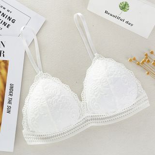 Áo lót/ áo bra hai dây phối ren mỏng QUYẾN RŨ thoáng mát big size freesize