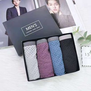 Hộp 4 Quần Sịp Đùi Thông Hơi Men's hàng cao cấp chuẩn dành Cho Nam