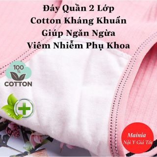 Quần Lót NữCotton tăm nơ Kháng Khuẩn dày đẹp