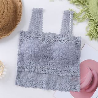 Áo bra ren hoa croptop đệm mỏng nâng ngực thoáng mát siêu đẹp 533