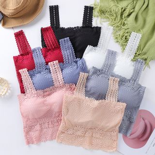 Áo bra ren hoa croptop đệm mỏng nâng ngực thoáng mát siêu đẹp 533