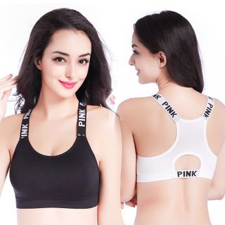 Áo Bra Nữ Tập Gym- Yoga Dây Chữ PINK Có Mút Nâng Ngực Dáng Thể Thao _ AL09 giá sỉ