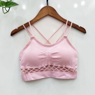 Áo Bra Dây Đan Chéo Có Đệm Nâng Ngực Chất Cotton Co Giãn Thoáng Mát Dễ Phối Đồ Siêu Hót _ TSDL59