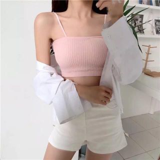 Áo Hai Dây/ Áo Bra Quây Gân Tăm Siêu mát Có Mút Mỏng nâng ngực