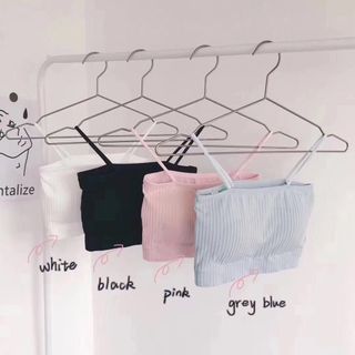 Áo Hai Dây/ Áo Bra Quây Gân Tăm Siêu mát Có Mút Mỏng nâng ngực