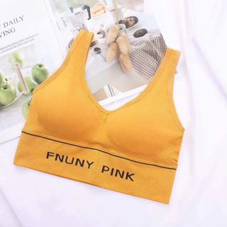 New Trend Áo Bra/ Áo Tập Gym/Yoga Fnuny Pink Siêu Xinh Có Mút Đệm Nâng Đẩy Ngực