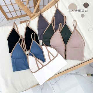 Áo Bra Nữ Khóa Trước Chất Đẹp Cao Cấp Có Mút Lót Nâng Ngực- Áo Bra Tập Gym, Yoga , Đi Biển Trẻ Trung, Sexy _TSDL61