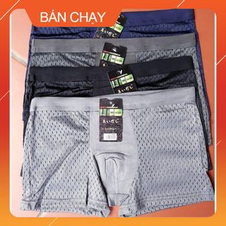 Quần Sịp Đùi Thông Hơi kháng khuẩn, Cạp To Mềm hàng chuẩn xuất Nhật