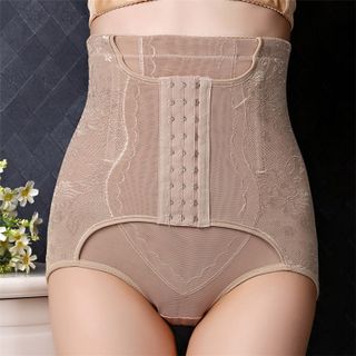 Quần Gen Nịt Bụng Lưới Kháng Khuẩn Cạp Cao Có Nấc Khuy Cài Định Hình Eo Thon, Gài Siết Vòng 2