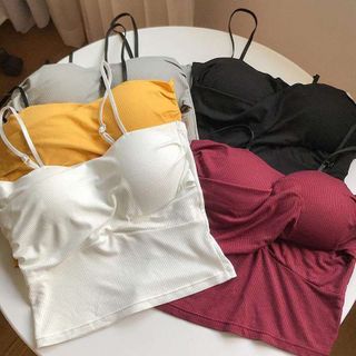 Áo Bra 2 Dây Mảnh Xoắn Ngực Vải Gân Tăm Có Mút Nâng Ngực Siêu Mát, Siêu Sexy, Siêu Hót _ AL110