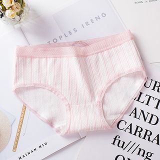 Quần Lót Nữ Cotton Kháng Khuẩn Kẻ Sọc Co Giãn 4C dày đẹp