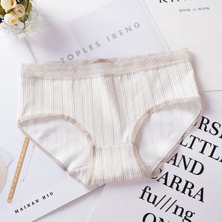 Quần Lót Nữ Cotton Kháng Khuẩn Kẻ Sọc Co Giãn 4C dày đẹp