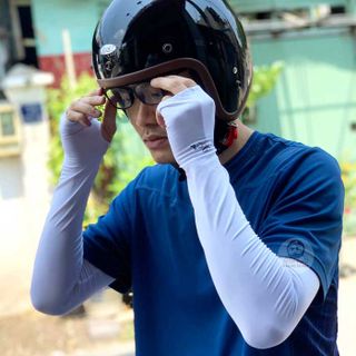 Găng Tay Đi Nắng Nam Nữ dạng ống chất dày đẹp Hàn Quốc
