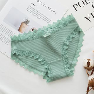 Quần Lót Nữ Cotton Gân Tăm Co Giãn Kháng Khuẩn Phối Viền Ren Nơ Siêu Xinh, Siêu Sexy, Siêu Điệu Đà _ TSDL179