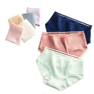 Quần Lót Nữ Cotton Tăm Viền Ren Kháng Khuẩn Thun Lạnh Quyến Rũ Siêu Hót