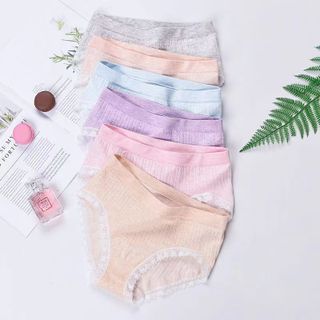 Hộp Muji 5 Quần Lót Nữ - Quần Chíp Cạp Cao Chất Cotton Cao Cấp SANG - XỊN - MỊN Kháng Khuẩn Muji Xuất Nhật _ TSDL119