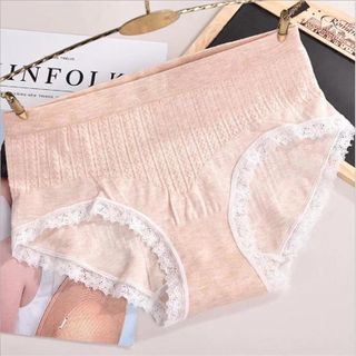 Hộp Muji 5 Quần Lót Nữ - Quần Chíp Cạp Cao Chất Cotton Cao Cấp SANG - XỊN - MỊN Kháng Khuẩn Muji Xuất Nhật _ TSDL119