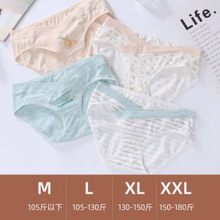 Túi 4 Quần Lót bầu và sau sinh cotton cạp chéo kháng khuẩn hàng cao cấp