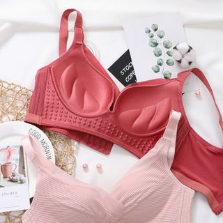 Siêu Phẩm Áo Lót Ngực Liền Mảnh bản to nâng đẩy ngực có hạt massage Nhật