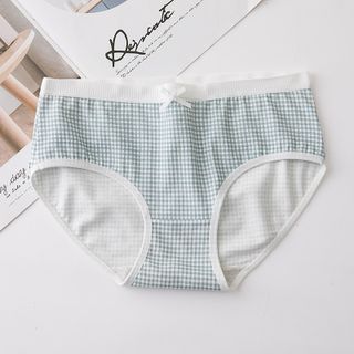 Quần Lót Nữ Kháng Khuẩn Kẻ Caro trẻ trung From big size