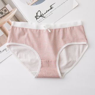 Quần Lót Nữ Kháng Khuẩn Kẻ Caro trẻ trung From big size